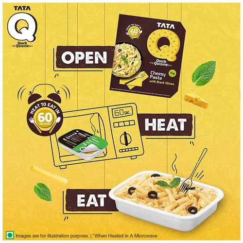 TATA Q Ready To Eat Veg Cheesy Pasta With Black Olives - High Quality Ingredients, 290 g-8.webp